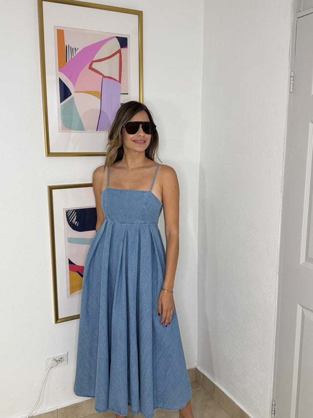 Denim Midi Dress