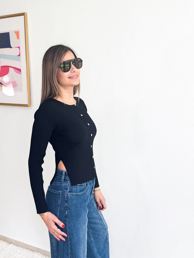 Jewel Knit Cardinal (Black)